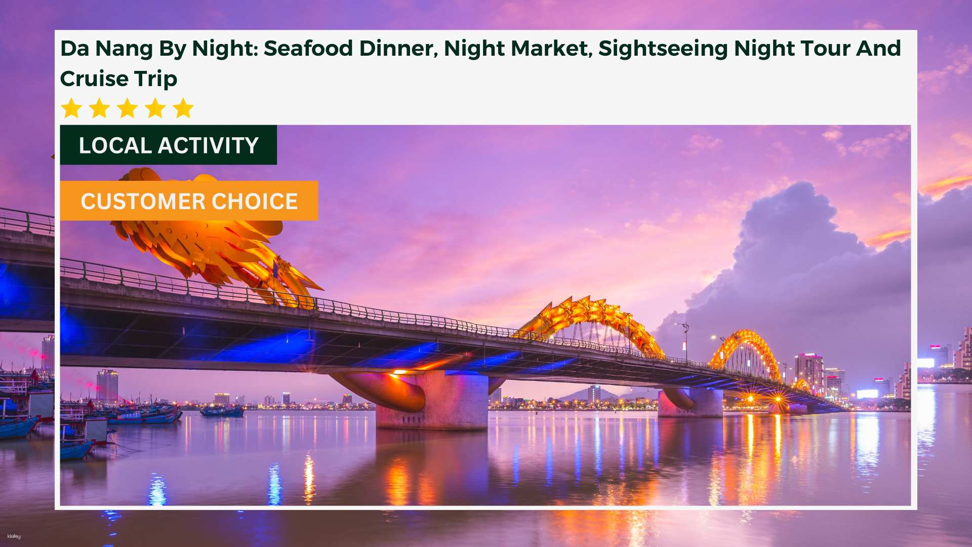 Da Nang By Night: Seafood Dinner, Night Market, Sightseeing Night Tour And Cruise Trip - Photo 1 of 6