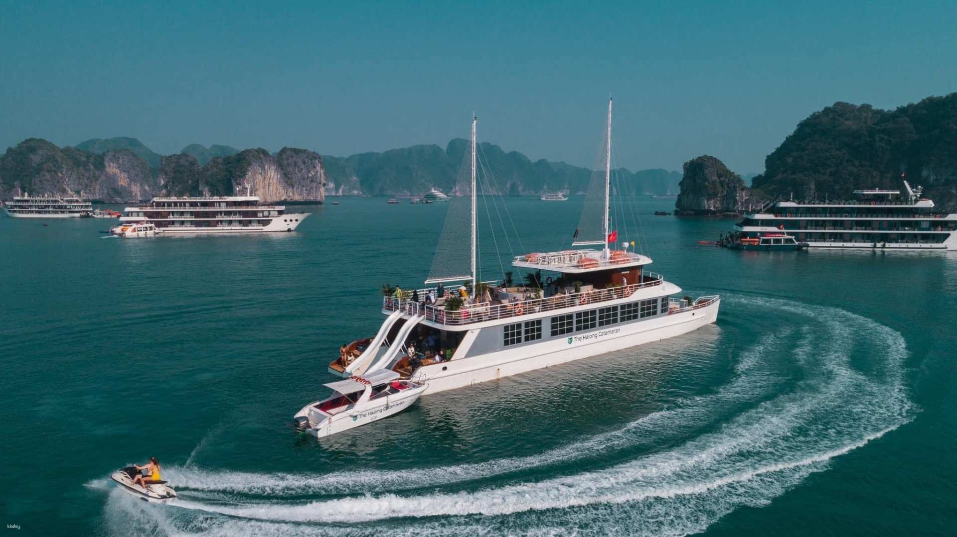 Catamaran Day Cruise | Discover Ha Long Bay & Lan Ha Bay with Optional Limousine Transfer from Hanoi | For non-Vietnamese Travelers - Photo 1 of 10