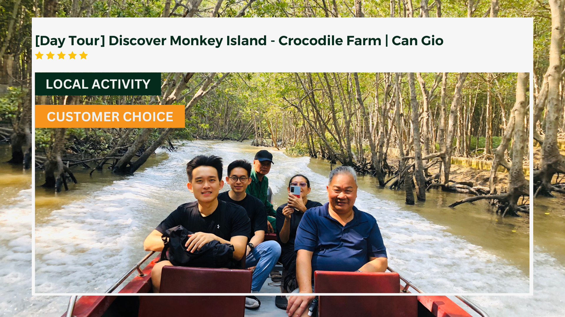 Experience the joy of exploring Can Gio's lush mangrove forests getting up close with playful monkeys and even trying your hand at alligator fishing. Adventure awaits!