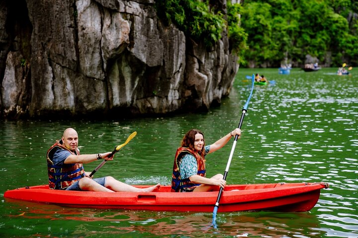 Hanoi: Halong Bay Luxury Option - Titop, Surprise Cave, Kayak - Photo 1 of 25