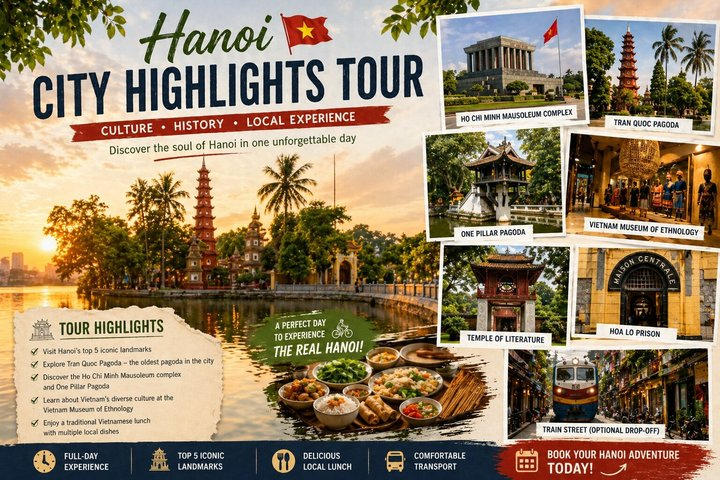 Discover Hanoi City Tour with 5 Famous Attractions - Photo 1 of 16
