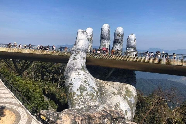 Golden Bridge via Cable Car in The Afternoon & Dragon Bridge in the Night Time - Photo 1 of 14