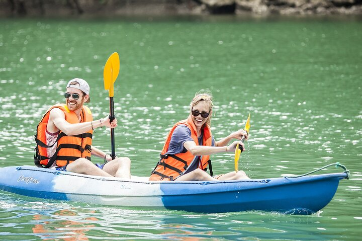 Experience the beauty of Ha Long Bay while kayaking through crystal-clear waters creating unforgettable memories with breathtaking views at every turn. Perfect for explorers at heart.