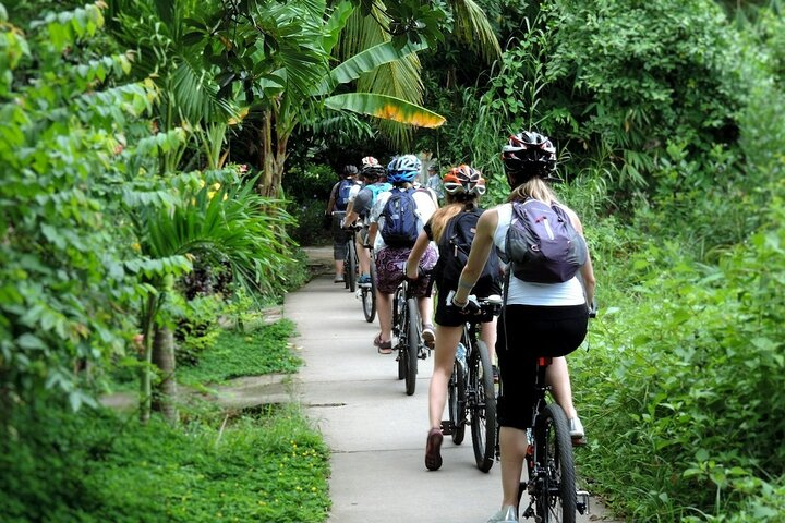 Biking in the village