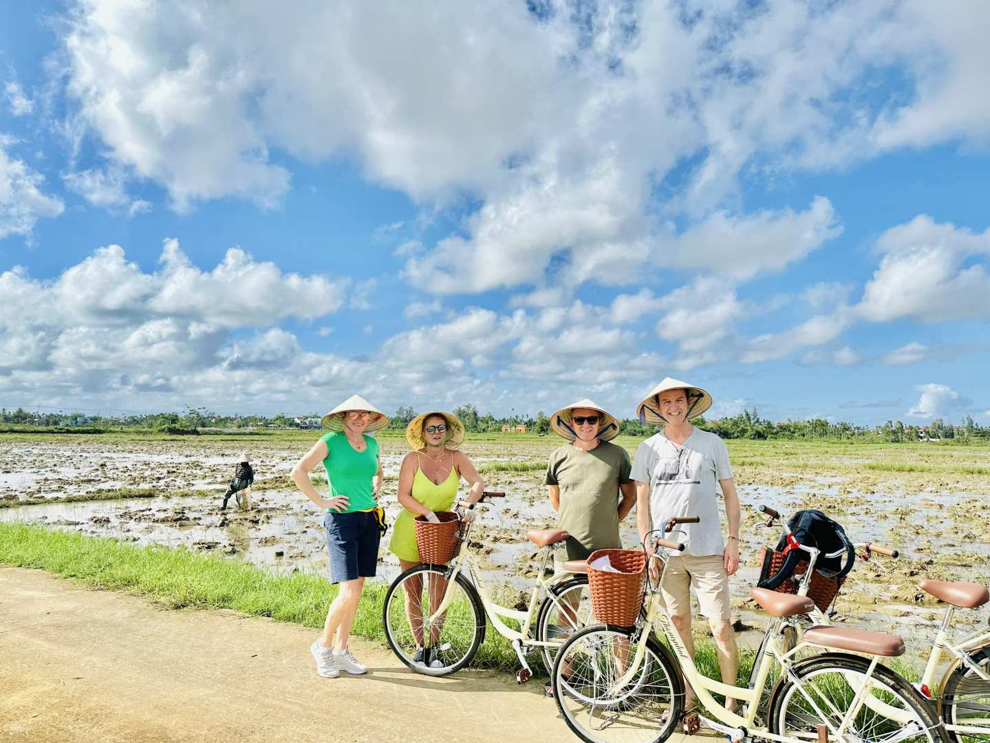 Discover the charm of Cam Kim Island as you bike through scenic landscapes learn rice paper making watch skilled artisans at work and savor authentic Mi Quang for lunch.