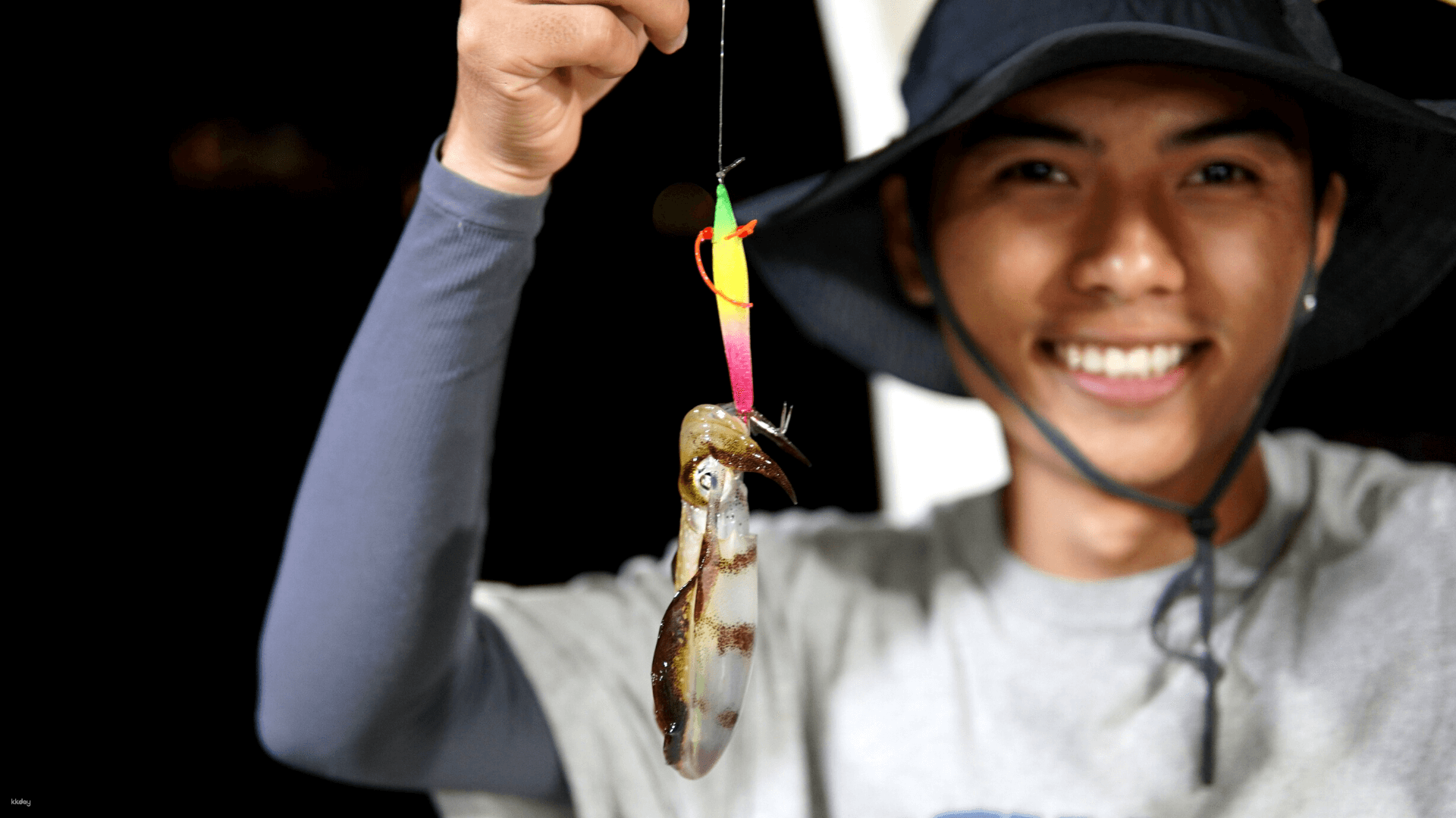 Experience the joy of catching squid under the stars savoring fresh seafood and soaking in the beautiful coastal sights of Phu Quoc all while creating unforgettable memories.