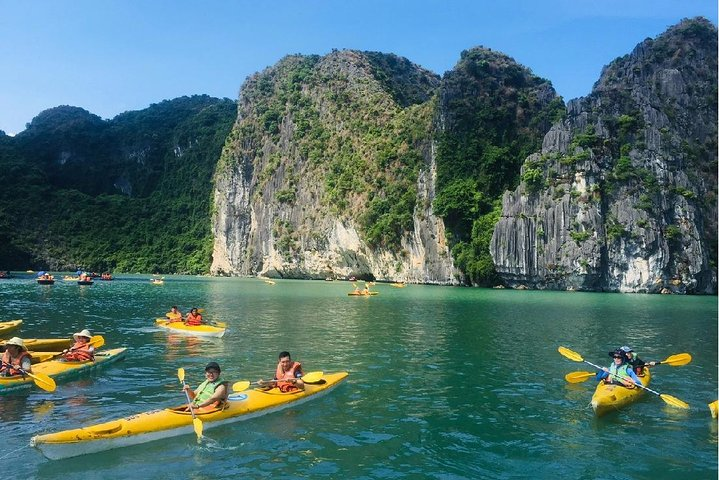 Halong Bay Day Trip 6-Hour Cruise Tour [Round-Trip Highway] With Lunch, Sea Kayak or Bamboo Boat (Row Boat) - Photo 1 of 12