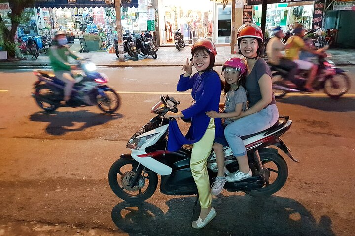 On the back of the bikes