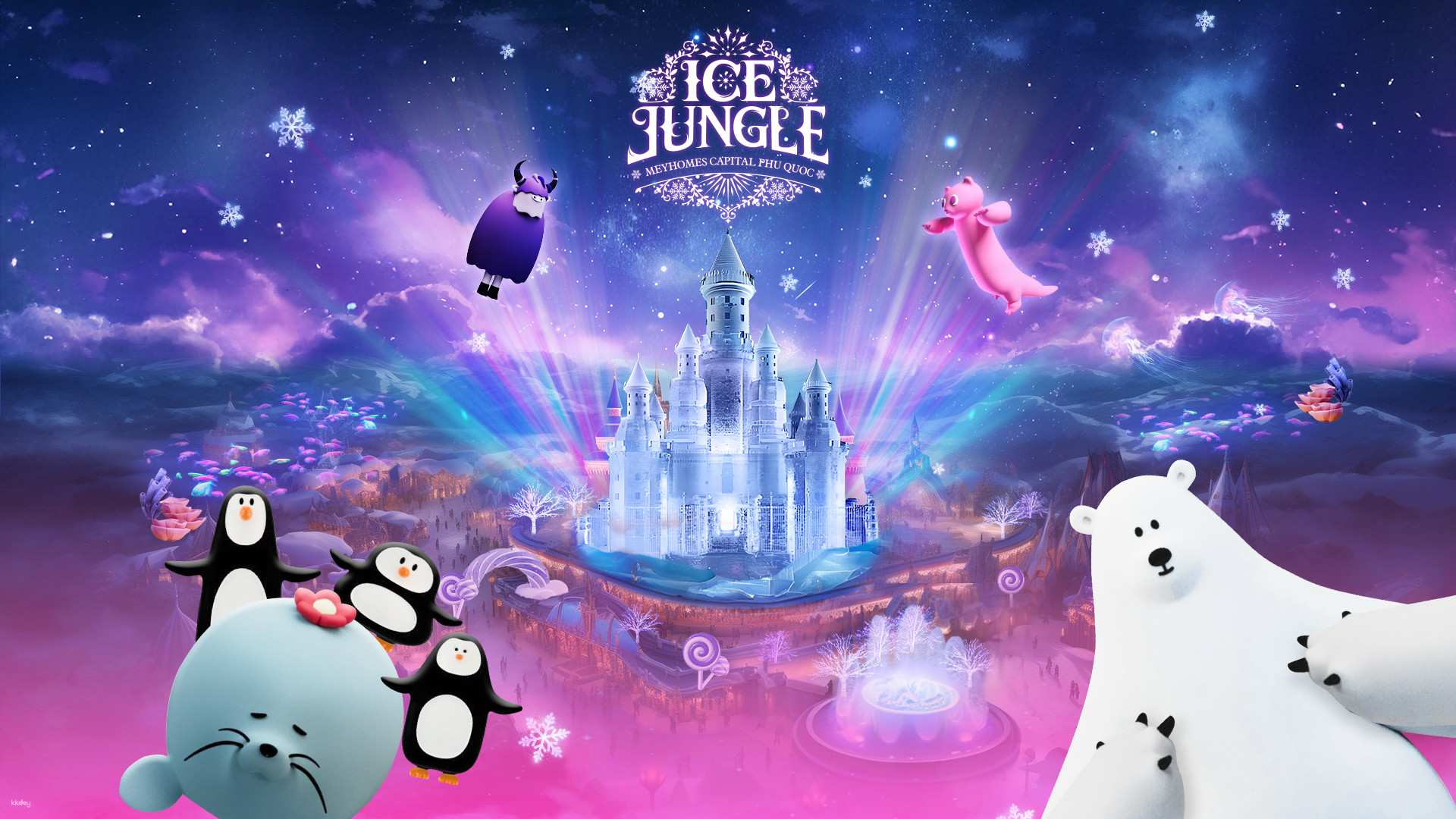 Step into a whimsical world at Ice Jungle Phu Quoc where playful characters and stunning light displays create unforgettable memories and perfect photo opportunities for all ages.