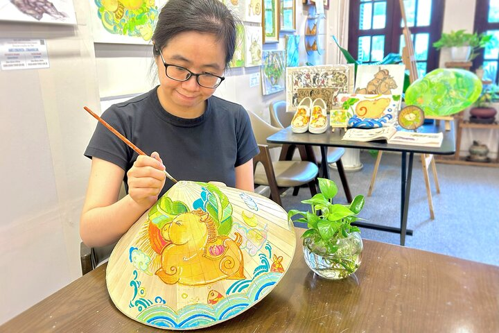 Paint & Personalize a Vietnamese Non La with Traditional Folk Art - Photo 1 of 15