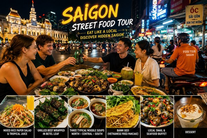 Saigon Street Food Tour with Motorbike/Car - Photo 1 of 11
