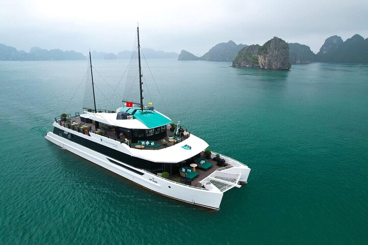 The Halong Catamaran Cruise -Premium Day Tour -Explore Lan Ha Bay