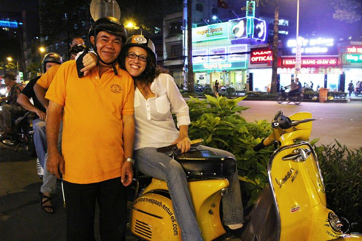 Discover Saigon after Dark by Vespa