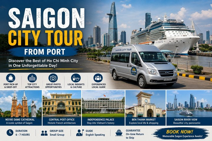 Saigon City Private Tour from Phu My Port - By Car - Photo 1 of 10