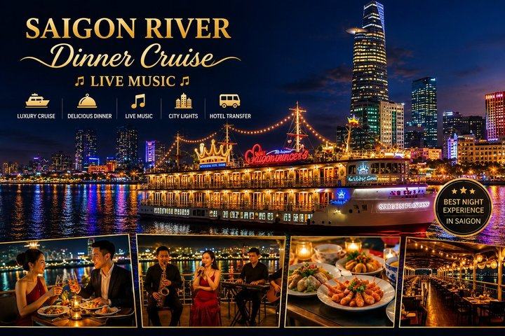 Saigon after dark: River Dinner & Live Music by Cruise - Photo 1 of 25
