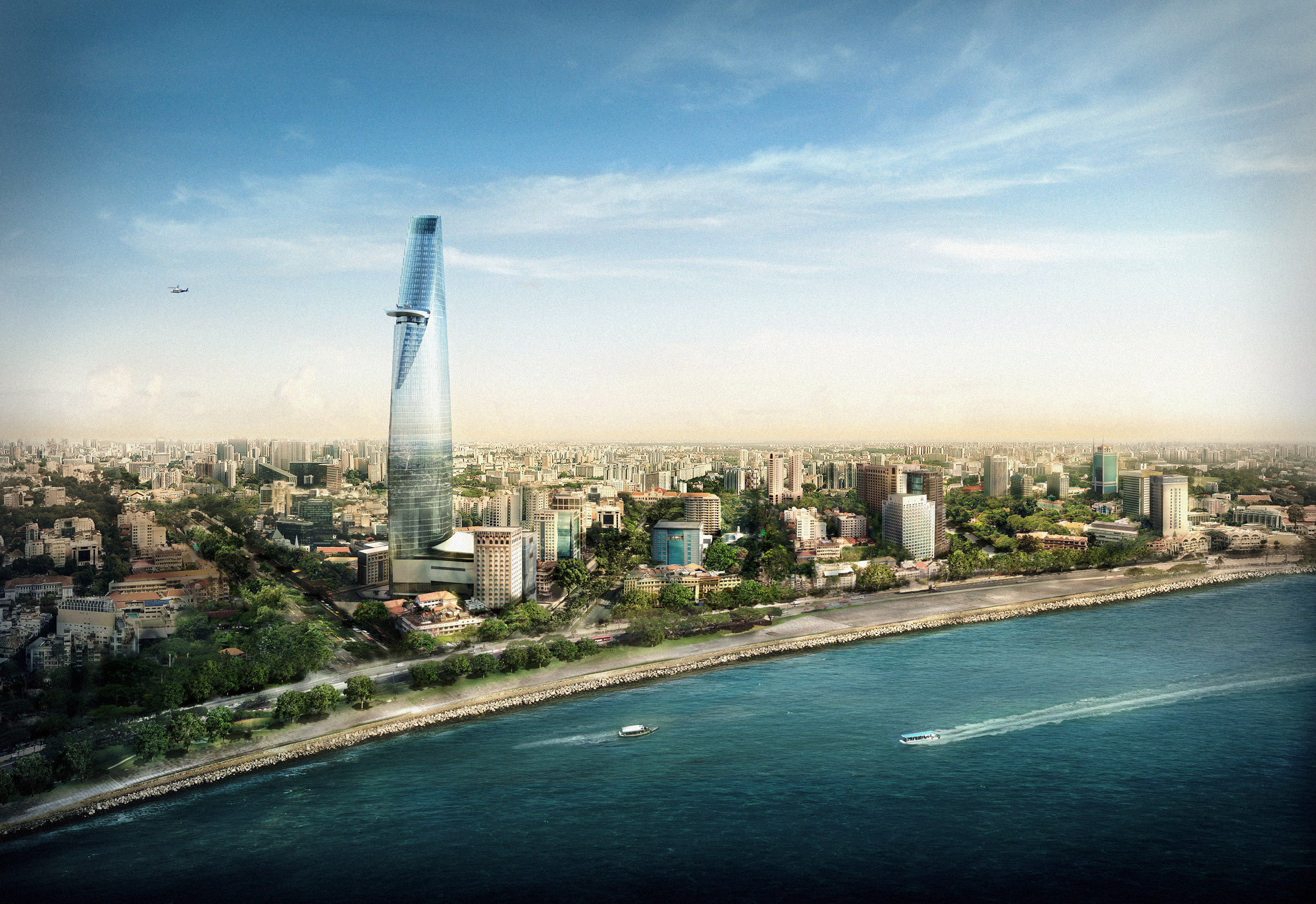 Soar high above Ho Chi Minh City at the Saigon Skydeck. Experience breathtaking panoramic views of the bustling streets historic landmarks and the majestic Saigon River from 262 meters up.