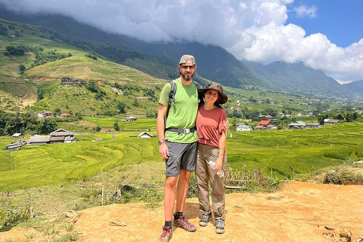Sapa Trekking Experience: Trekking through terraced rice fields