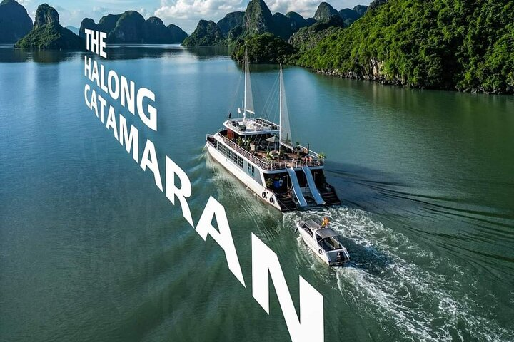 The Catamaran - Luxury Full Day Cruise into Ha Long & Lan Ha Bay