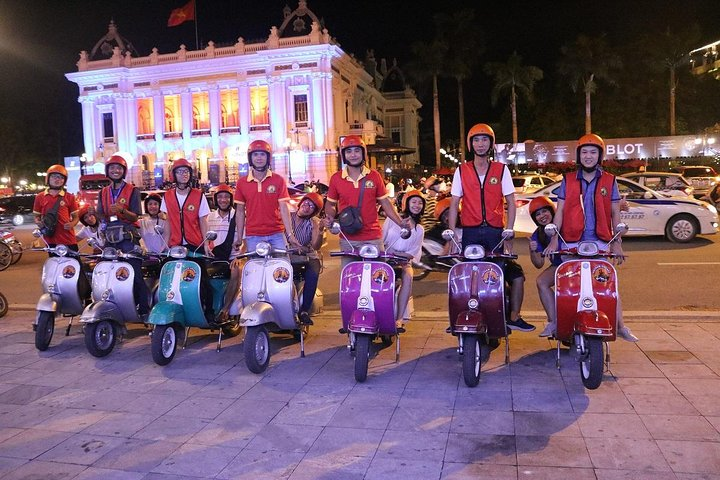 enjoy vespa rider at beautiful part
