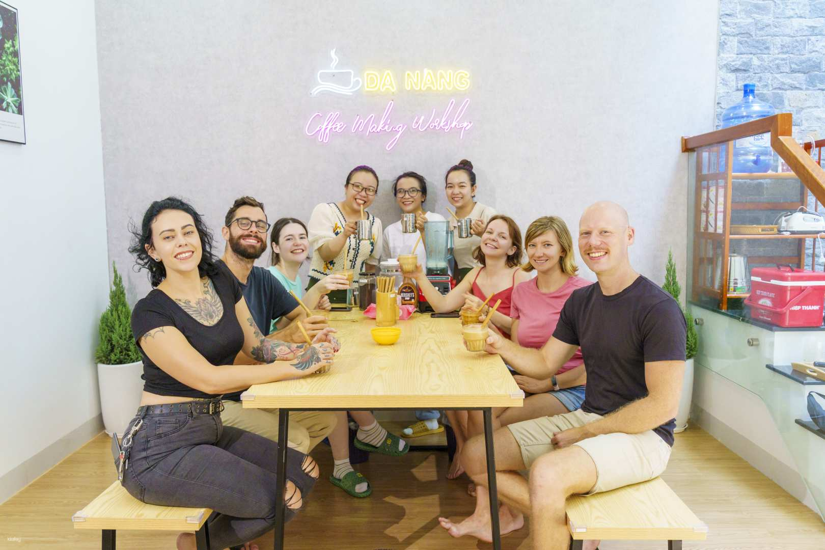 Experience the art of Vietnamese coffee-making with friends mastering unique brews while savoring delightful flavors. Engage in a communal journey deepening your appreciation for coffee and culture.