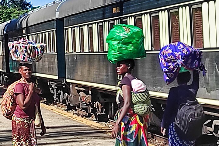 Local ladies on the train station